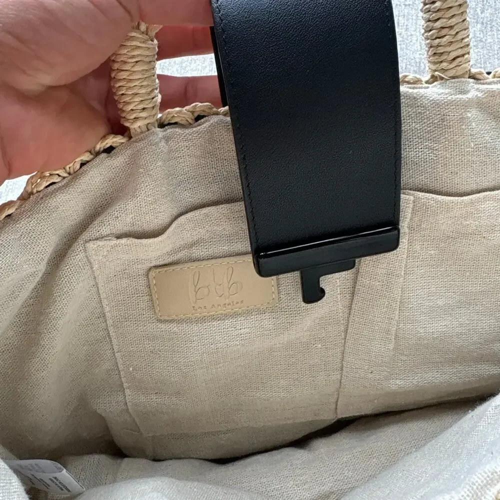 BTB Straw Tote Bag - Picture 2 of 5